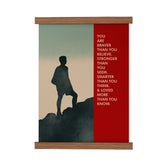 You Are Braver Scroll Poster